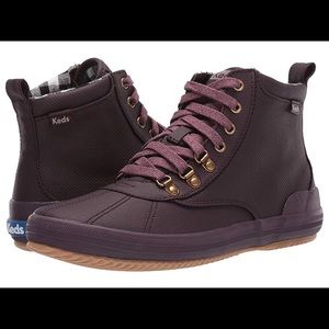 Keds Scout ankle rain boot size 8 burgundy